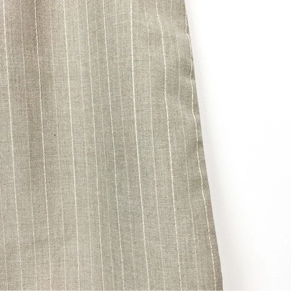 Evan Picone Tan/Grey Pin Striped Pencil Skirt - Picture 3 of 6